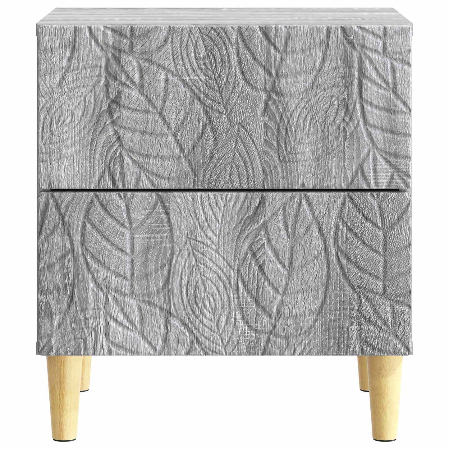 Noční Stolek 2 Pcs Šedý Sonoma 43 X 34,5 X 48 Cm