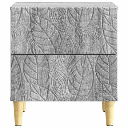 Noční Stolek 2 Pcs Šedý Sonoma 43 X 34,5 X 48 Cm
