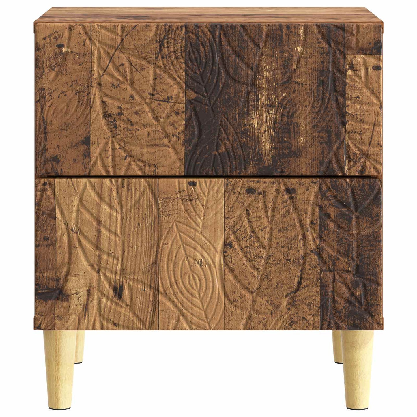 Noční Stolek Staré Dřevo 43 X 34,5 X 48 Cm Kompozitní Dřevo