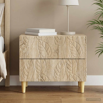 Noční Stolek Dub Sonoma 62 X 34,5 X 48 Cm Kompozitní Dřevo