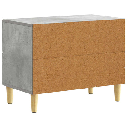Noční Stolek Betonově Šedá 62 X 34,5 X 48 Cm Kompozitní Dřevo