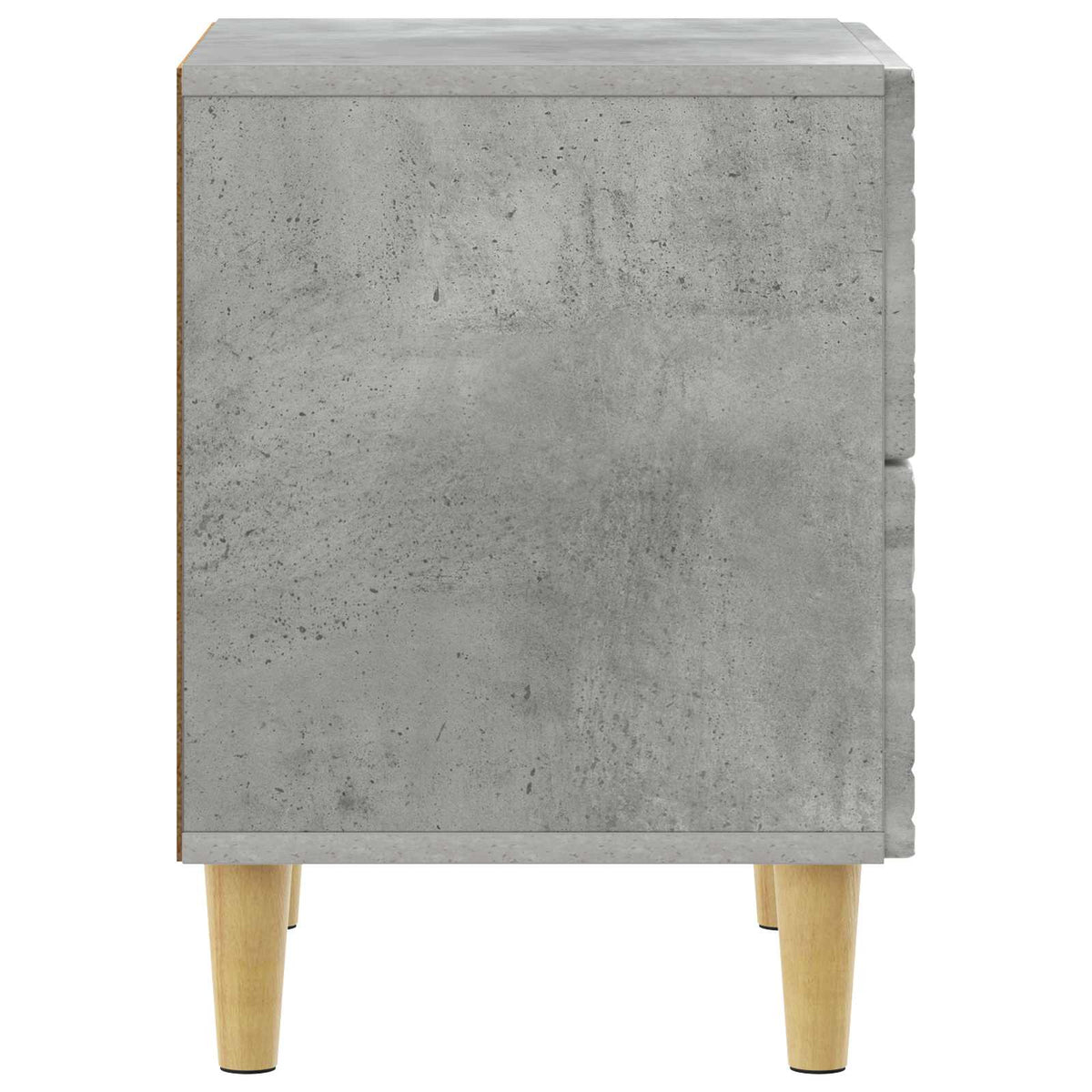 Noční Stolek Betonově Šedá 62 X 34,5 X 48 Cm Kompozitní Dřevo