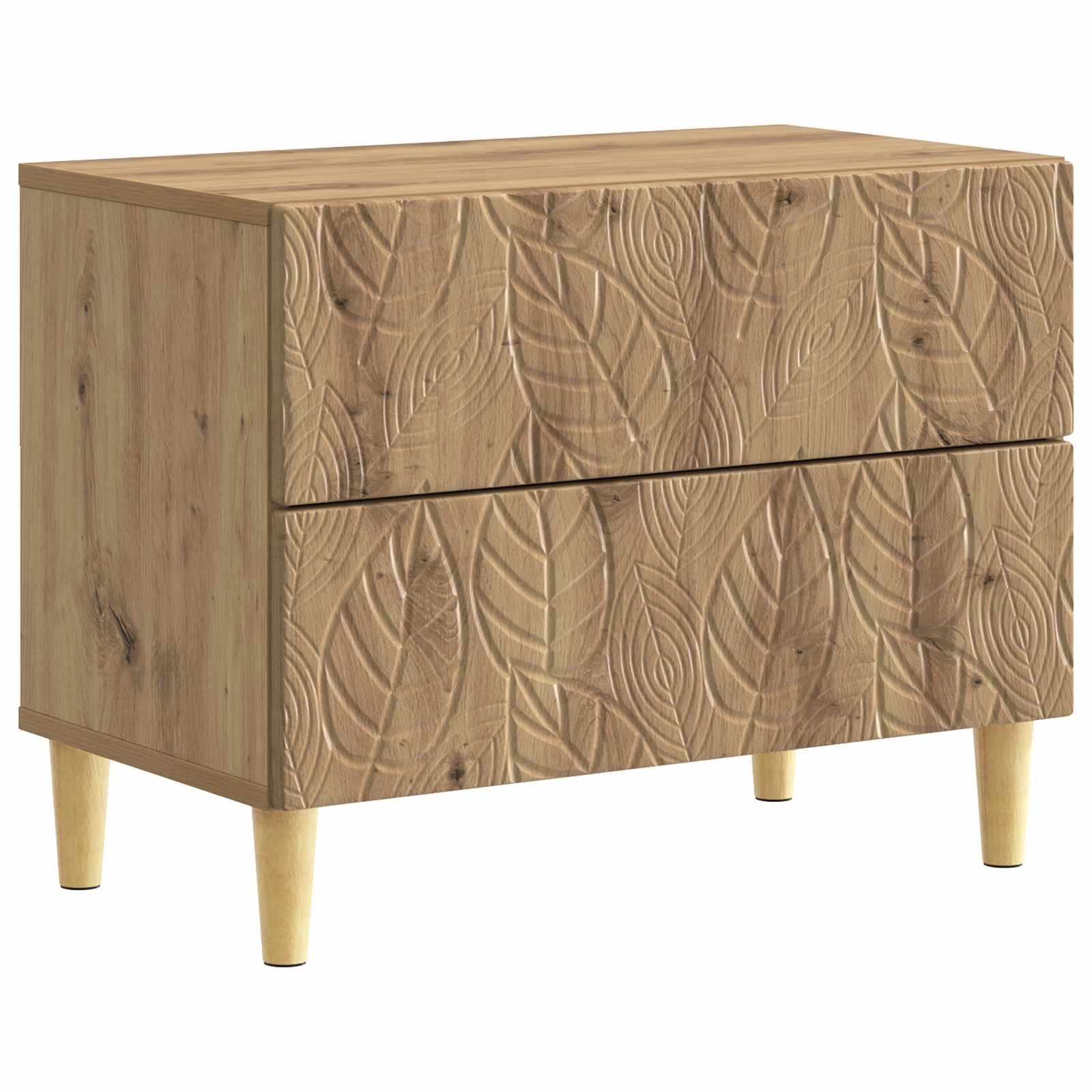 Noční Stolek Dub Artisan 62 X 34,5 X 48 Cm Kompozitní Dřevo