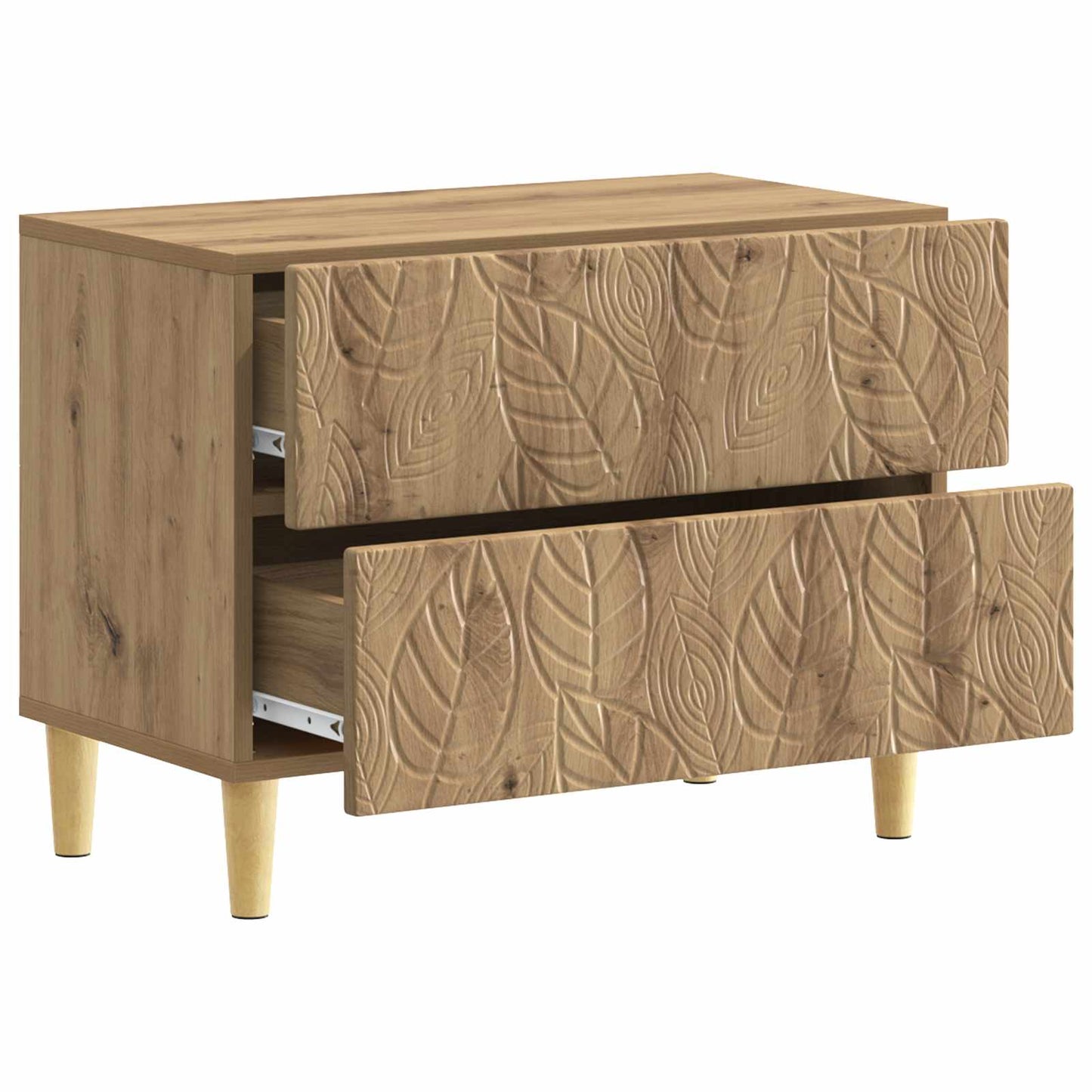 Noční Stolek Dub Artisan 62 X 34,5 X 48 Cm Kompozitní Dřevo