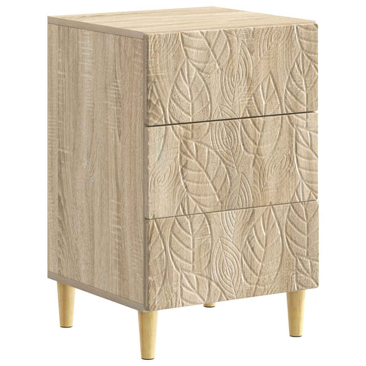 Noční Stolek Dub Sonoma 43 X 39,5 X 66,5 Cm Kompozitní Dřevo