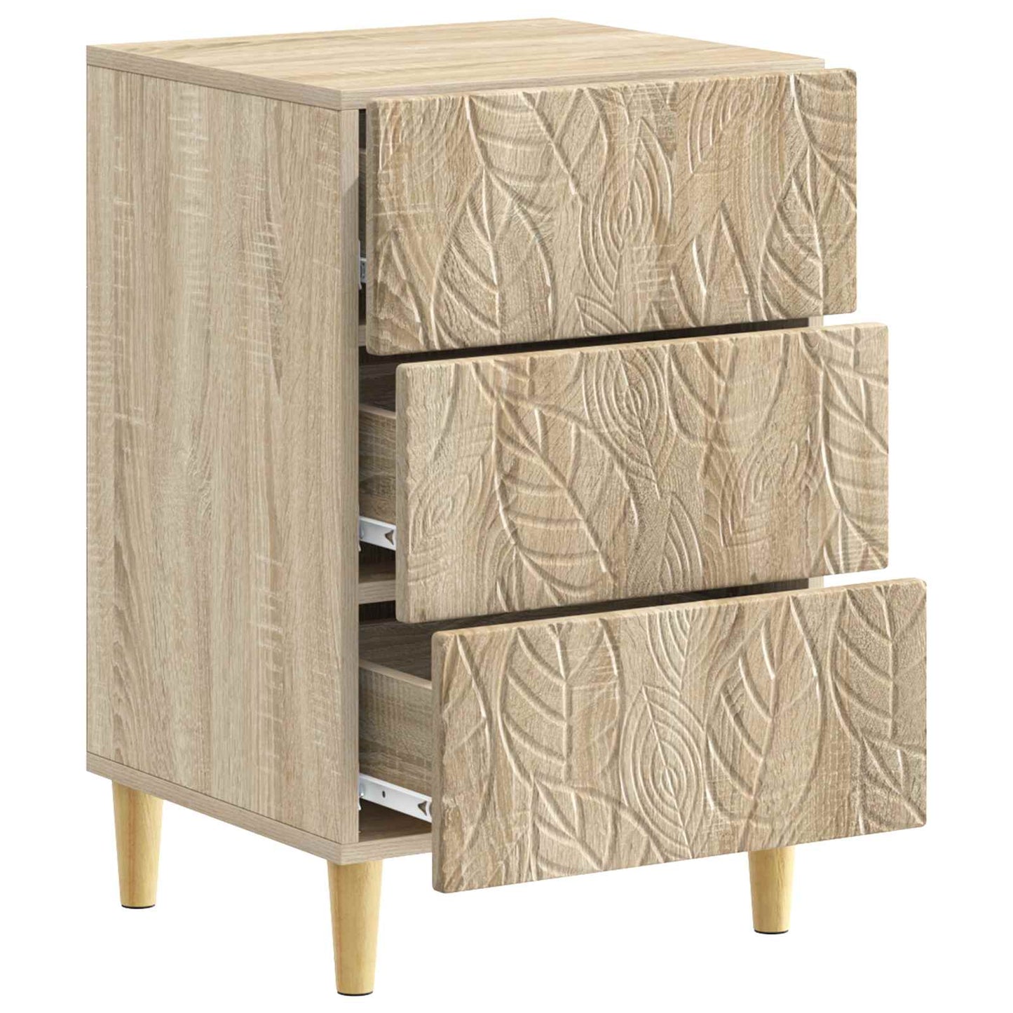 Noční Stolek Dub Sonoma 43 X 39,5 X 66,5 Cm Kompozitní Dřevo