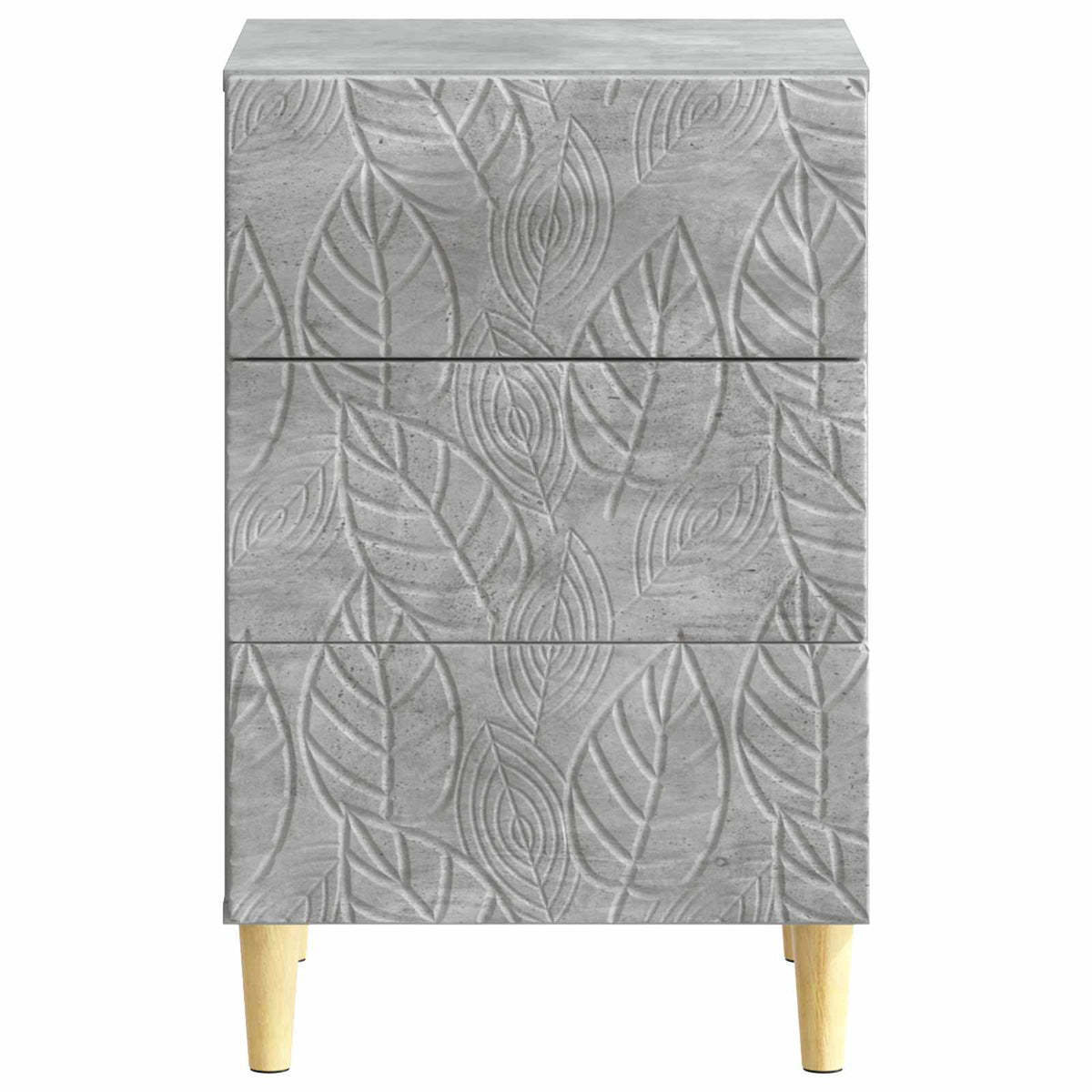 Noční Stolek Betonově Šedá 43 X 39,5 X 66,5 Cm Kompozitní Dřevo