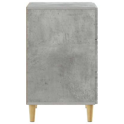Noční Stolek Betonově Šedá 43 X 39,5 X 66,5 Cm Kompozitní Dřevo