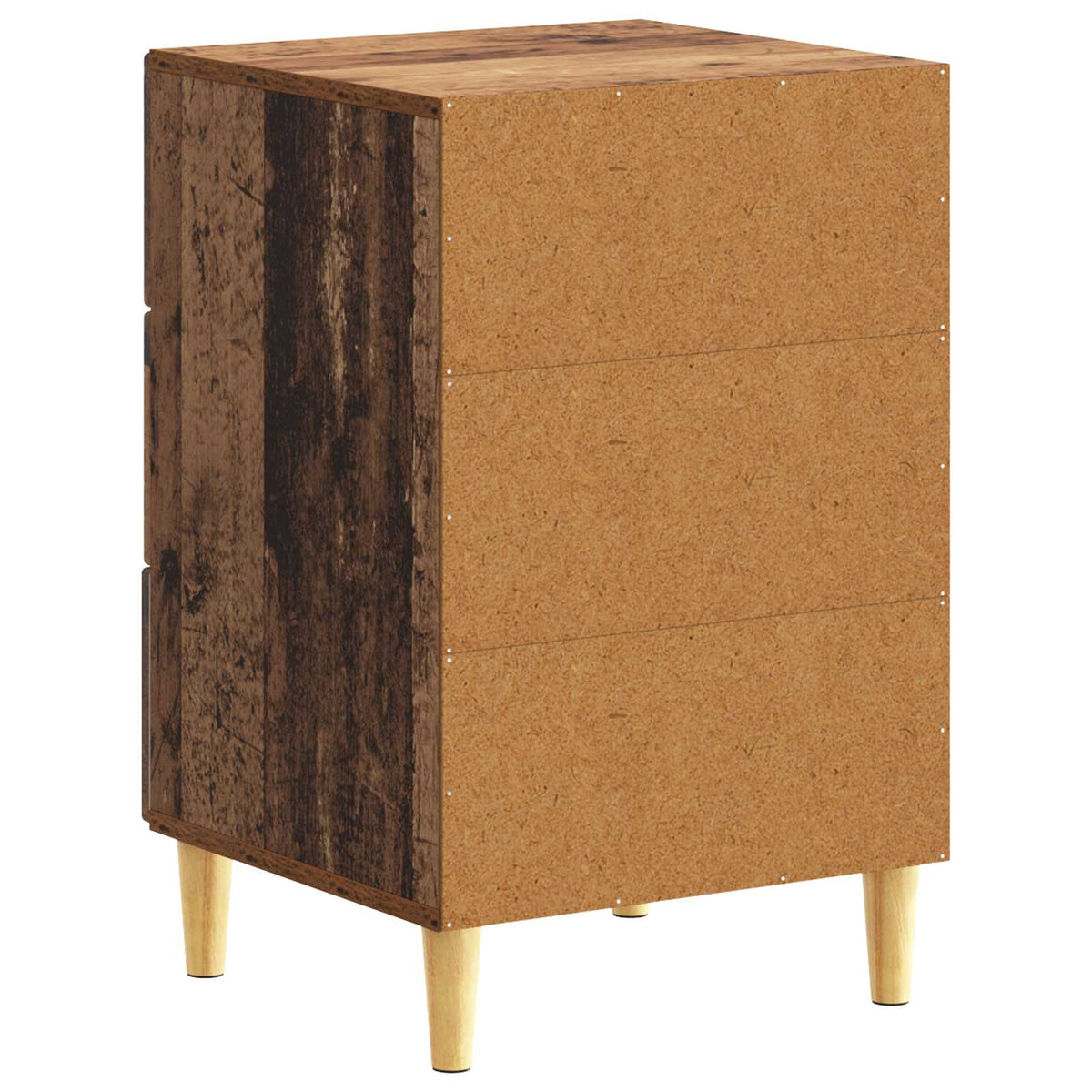Noční Stolek Staré Dřevo 43 X 39,5 X 66,5 Cm Kompozitní Dřevo