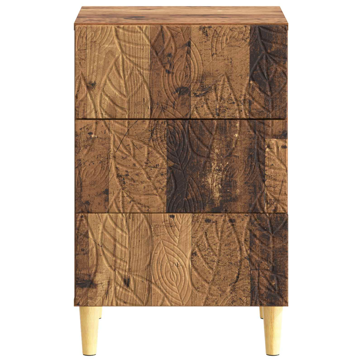 Noční Stolek Staré Dřevo 43 X 39,5 X 66,5 Cm Kompozitní Dřevo