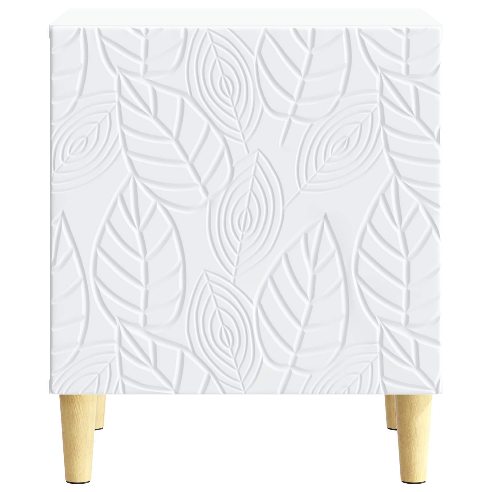 Noční Stolek 2 Pcs Bílá 43 X 34,5 X 50 Cm Kompozitní Dřevo