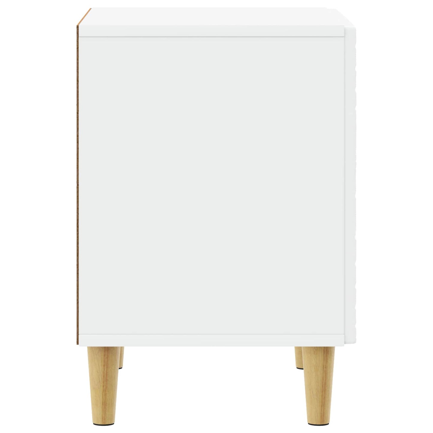 Noční Stolek 2 Pcs Bílá 43 X 34,5 X 50 Cm Kompozitní Dřevo