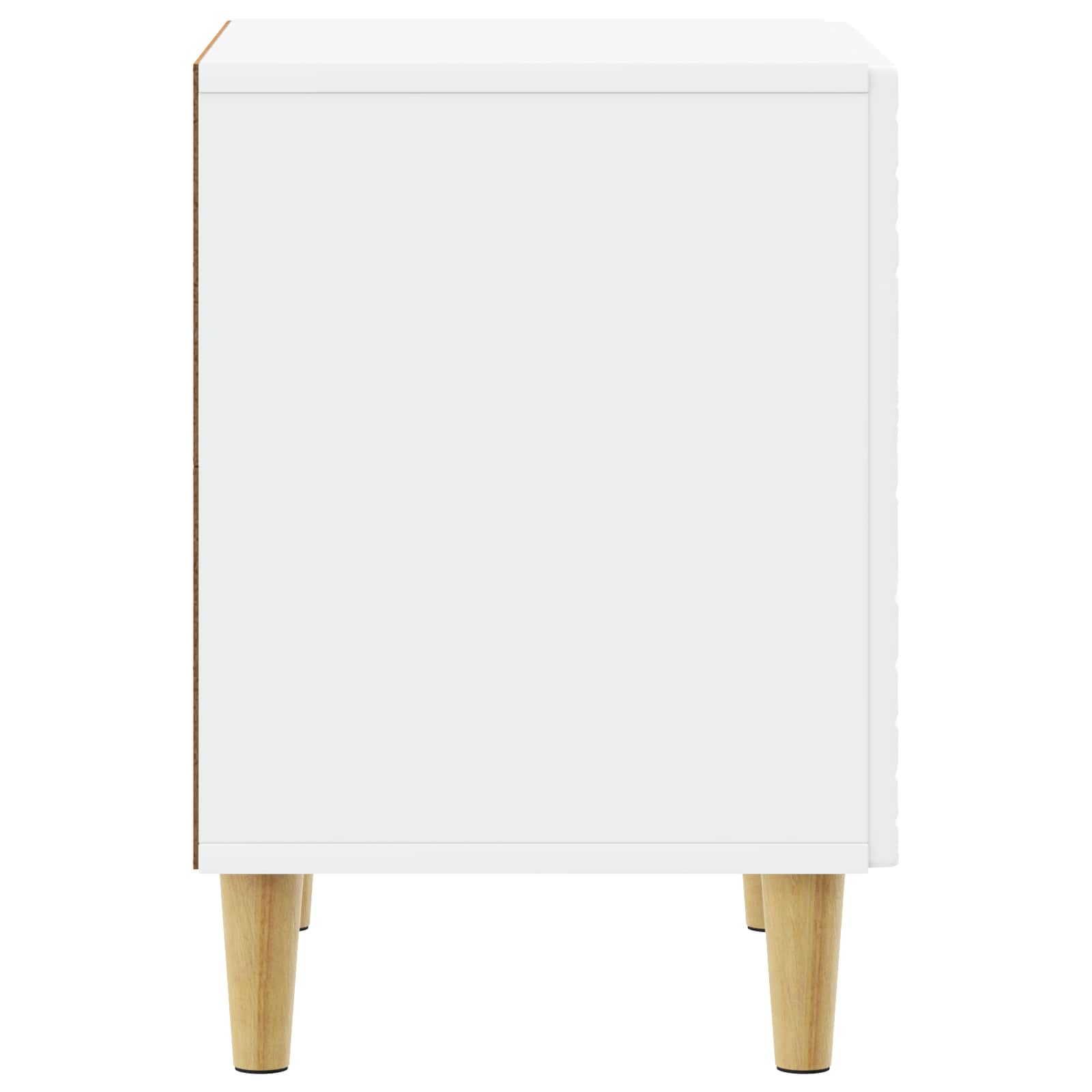 Noční Stolek 2 Pcs Bílá 43 X 34,5 X 50 Cm Kompozitní Dřevo