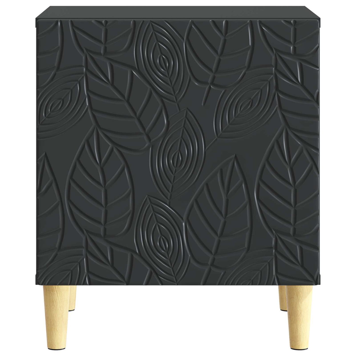 Noční Stolek 2 Pcs Černá 43 X 34,5 X 50 Cm Kompozitní Dřevo