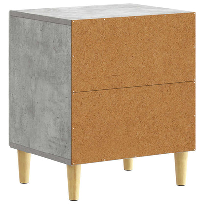 Noční Stolek 2 Pcs Betonově Šedá 43 X 34,5 X 50 Cm