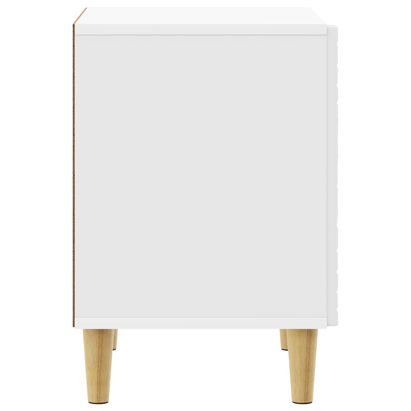 Noční Stolek 2 Pcs Bílá S Vysokým Leskem 43 X 34,5 X 50 Cm