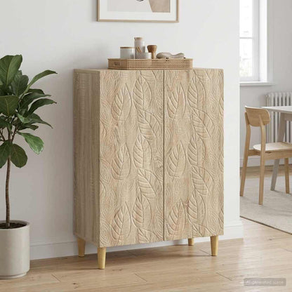 Servírovací Skříň Dub Sonoma 66 X 34,5 X 90 Cm Kompozitní Dřevo