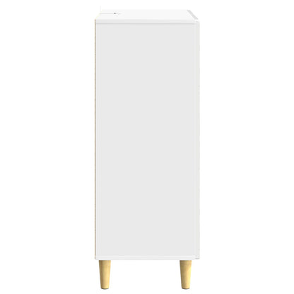 Servírovací Skříň Bílá S Vysokým Leskem 66 X 34,5 X 90 Cm