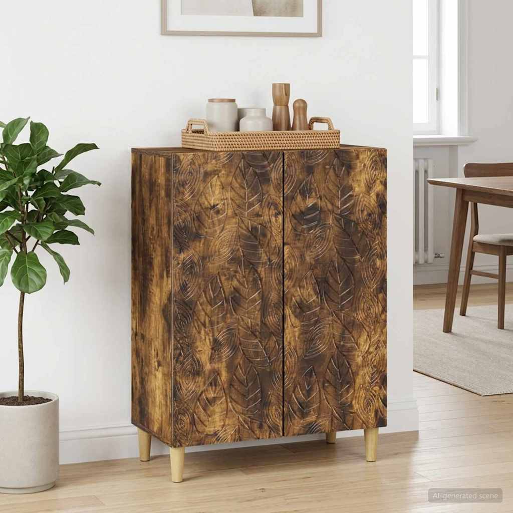 Servírovací Skříň Kouřový Dub 66 X 34,5 X 90 Cm