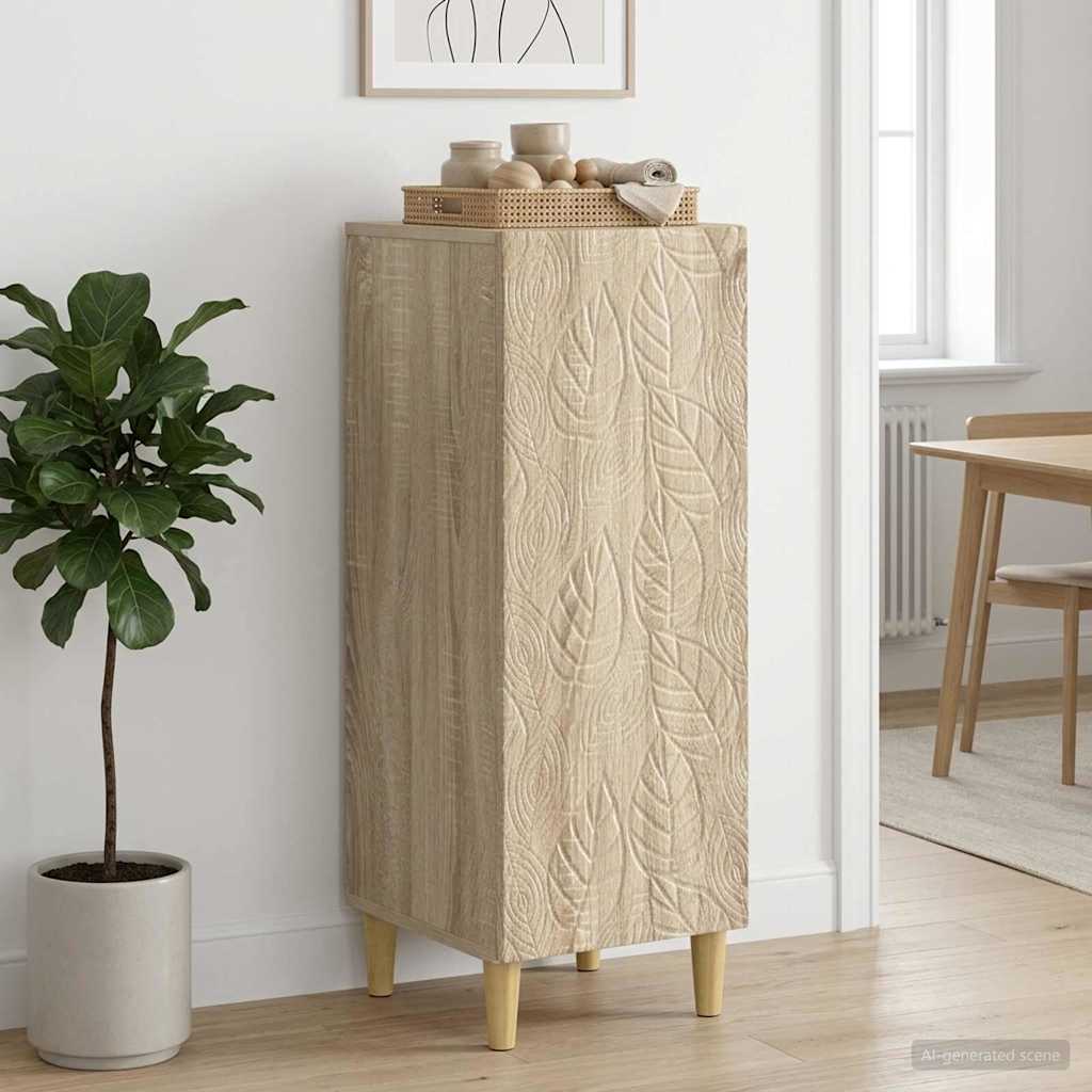 Servírovací Skříň Dub Sonoma 33 X 34,5 X 90 Cm Kompozitní Dřevo