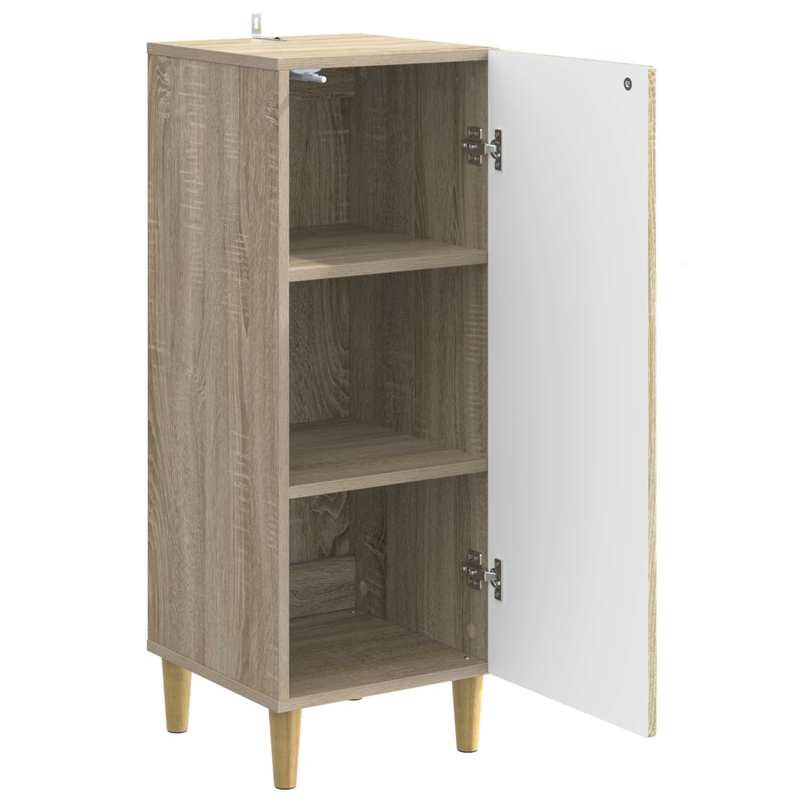 Servírovací Skříň Dub Sonoma 33 X 34,5 X 90 Cm Kompozitní Dřevo