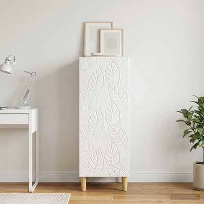 Servírovací Skříň Bílá S Vysokým Leskem 33 X 34,5 X 90 Cm