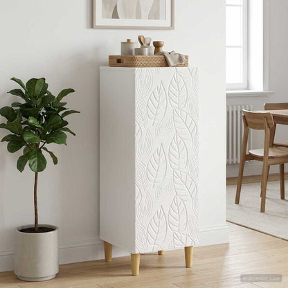Servírovací Skříň Bílá S Vysokým Leskem 33 X 34,5 X 90 Cm