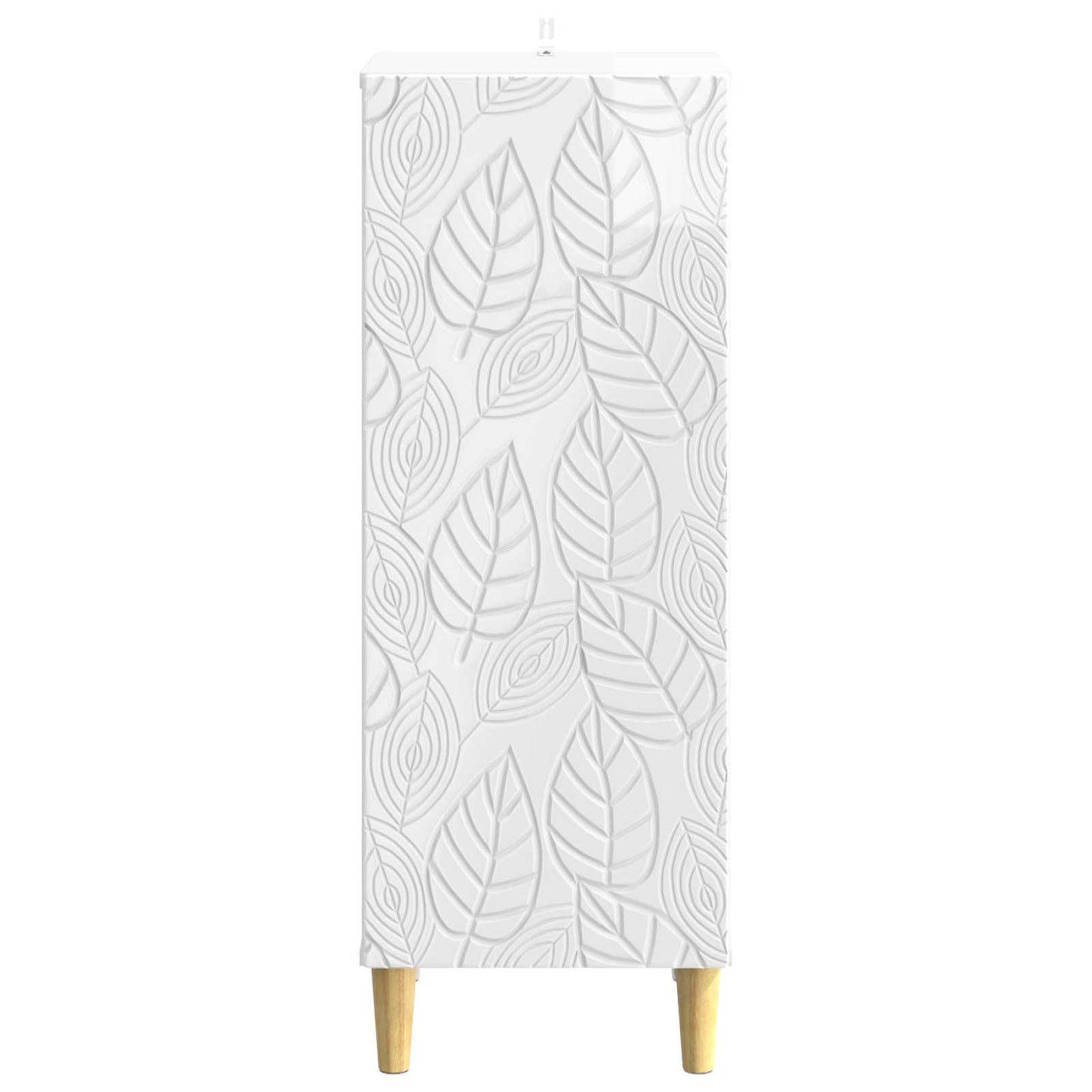 Servírovací Skříň Bílá S Vysokým Leskem 33 X 34,5 X 90 Cm