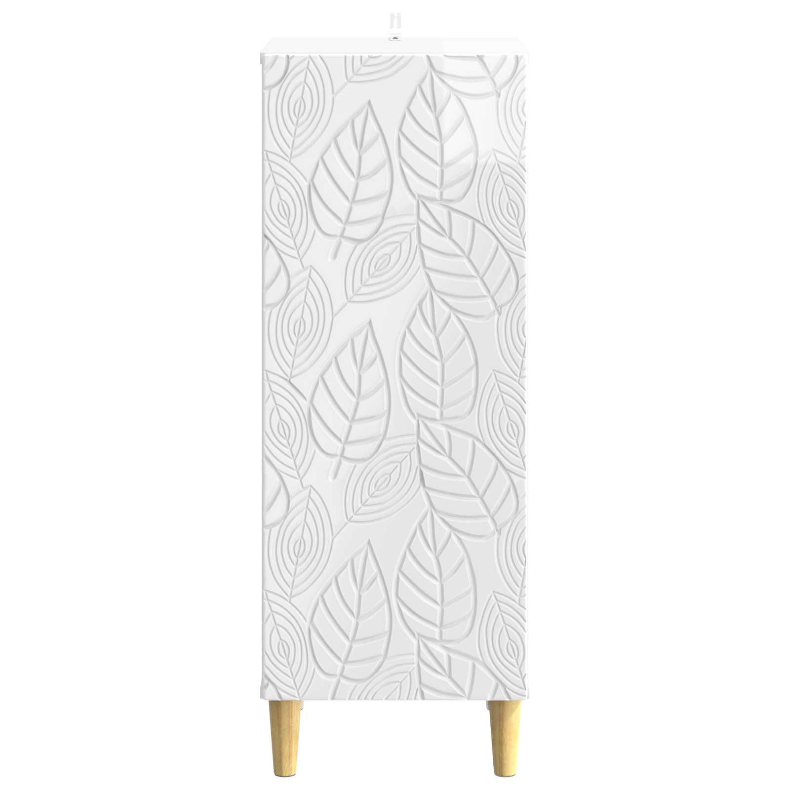 Servírovací Skříň Bílá S Vysokým Leskem 33 X 34,5 X 90 Cm