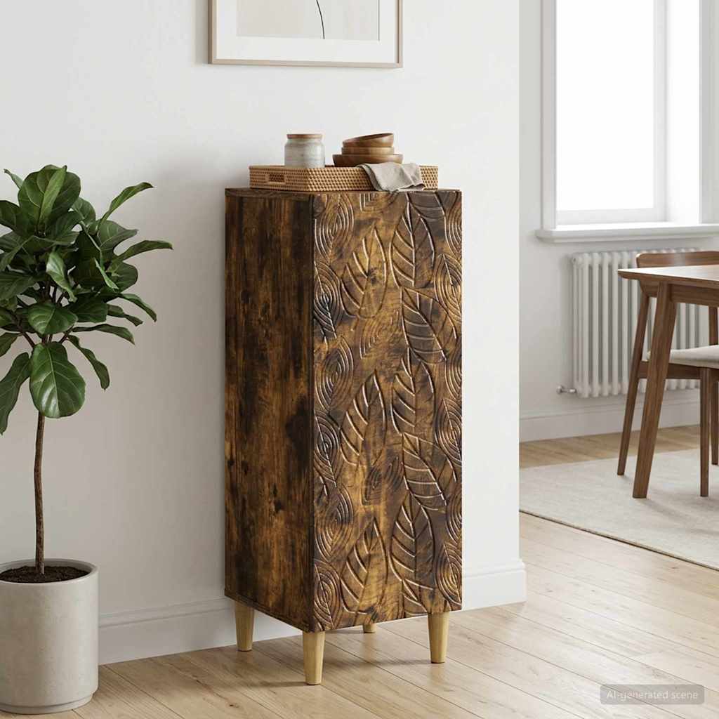 Servírovací Skříň Kouřový Dub 33 X 34,5 X 90 Cm