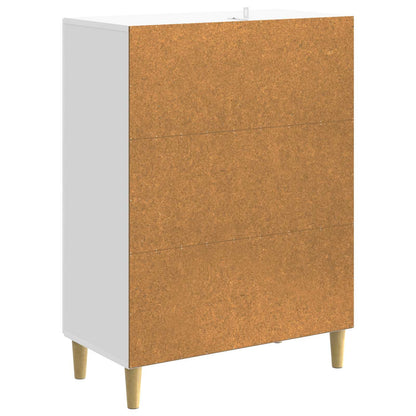 Skříň Se Zásuvkami Bílá S Vysokým Leskem 66 X 34,5 X 90 Cm