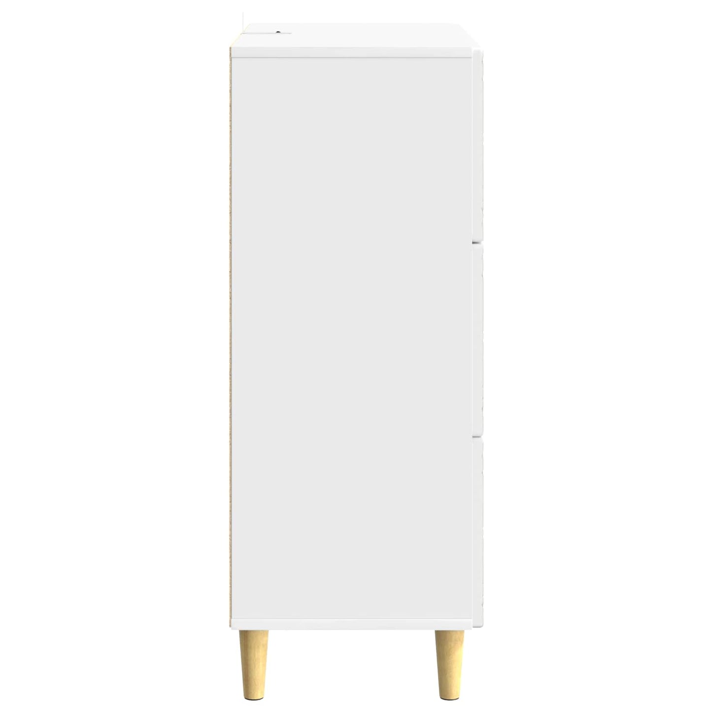 Skříň Se Zásuvkami Bílá S Vysokým Leskem 66 X 34,5 X 90 Cm