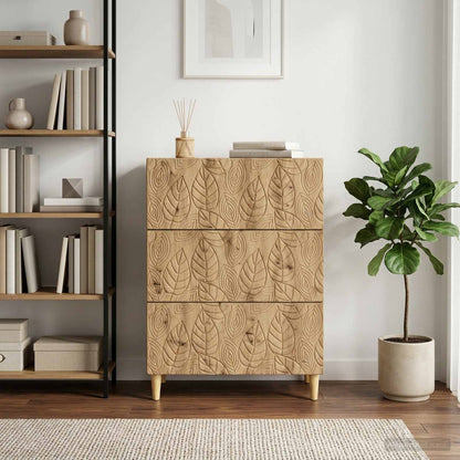 Skříň Se Zásuvkami 66 X 34,5 X 90 Cm Kompozitní Dřevo