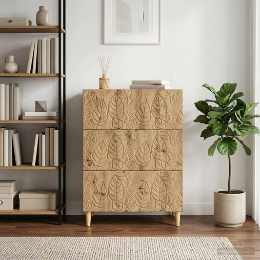 Skříň Se Zásuvkami 66 X 34,5 X 90 Cm Kompozitní Dřevo