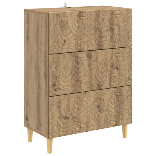 Skříň Se Zásuvkami 66 X 34,5 X 90 Cm Kompozitní Dřevo