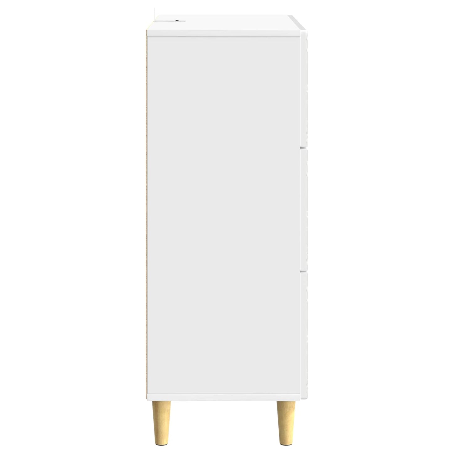 Skříň Se Zásuvkami Bílá S Vysokým Leskem 33 X 34,5 X 90 Cm