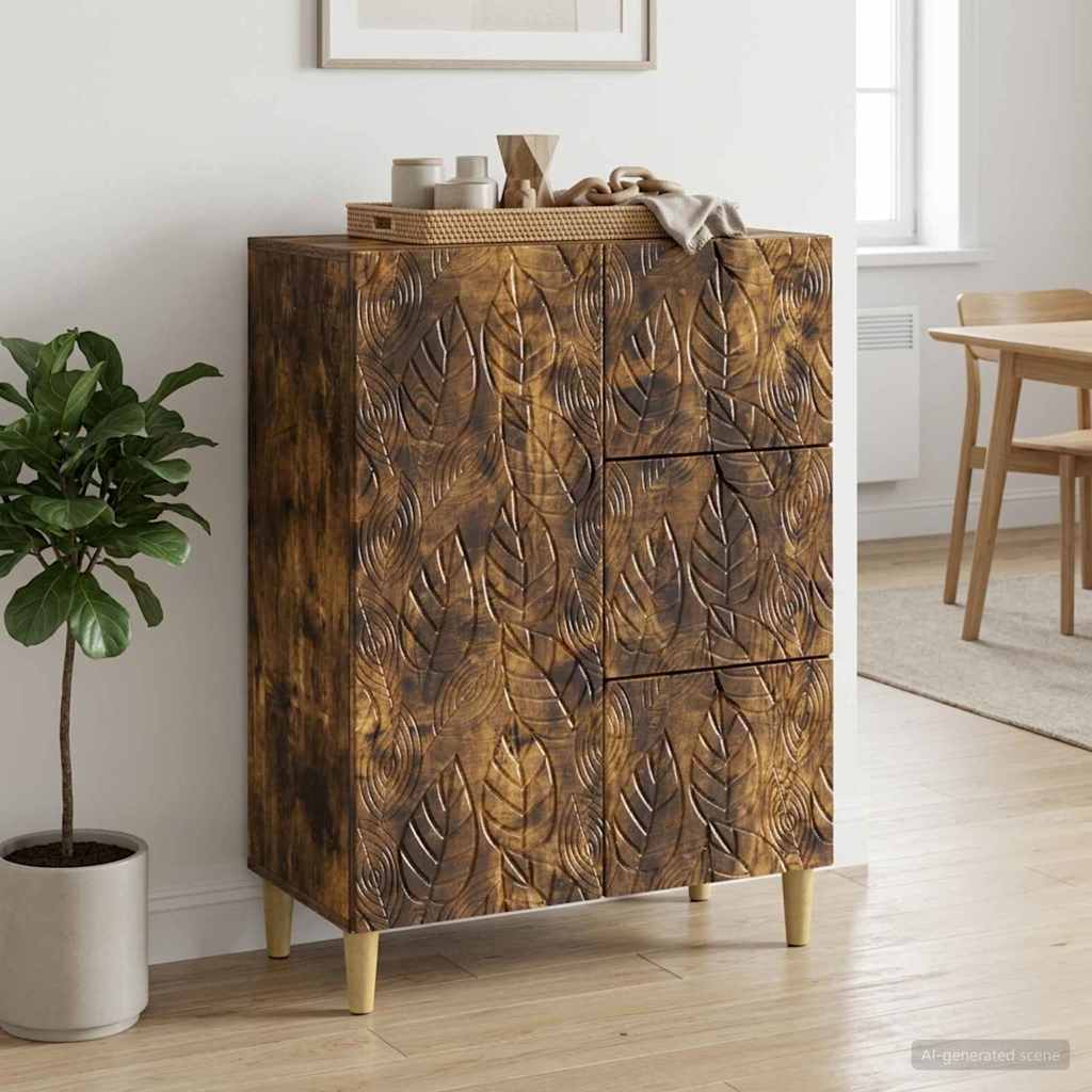 Servírovací Skříň Kouřový Dub 66 X 34,5 X 90 Cm