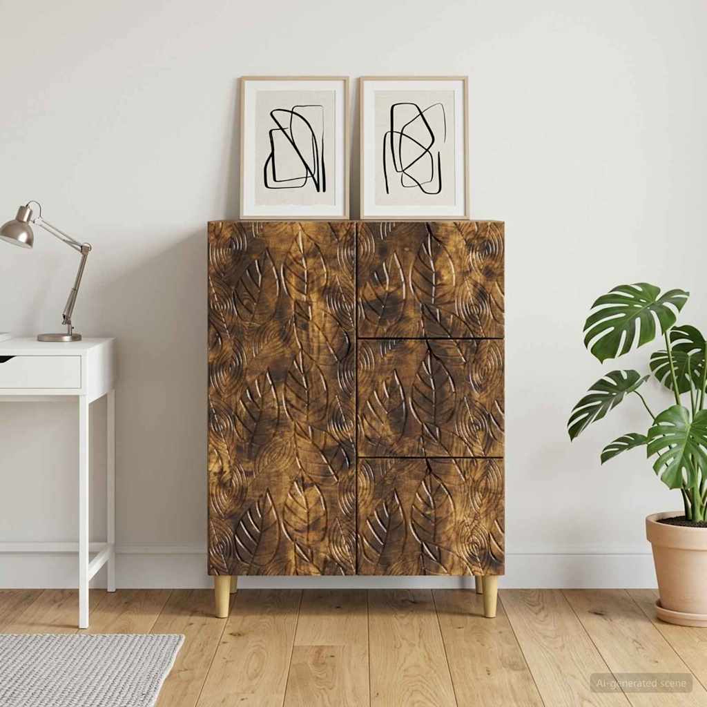 Servírovací Skříň Kouřový Dub 66 X 34,5 X 90 Cm