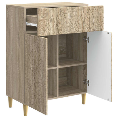 Servírovací Skříň Dub Sonoma 66 X 34,5 X 90 Cm Kompozitní Dřevo