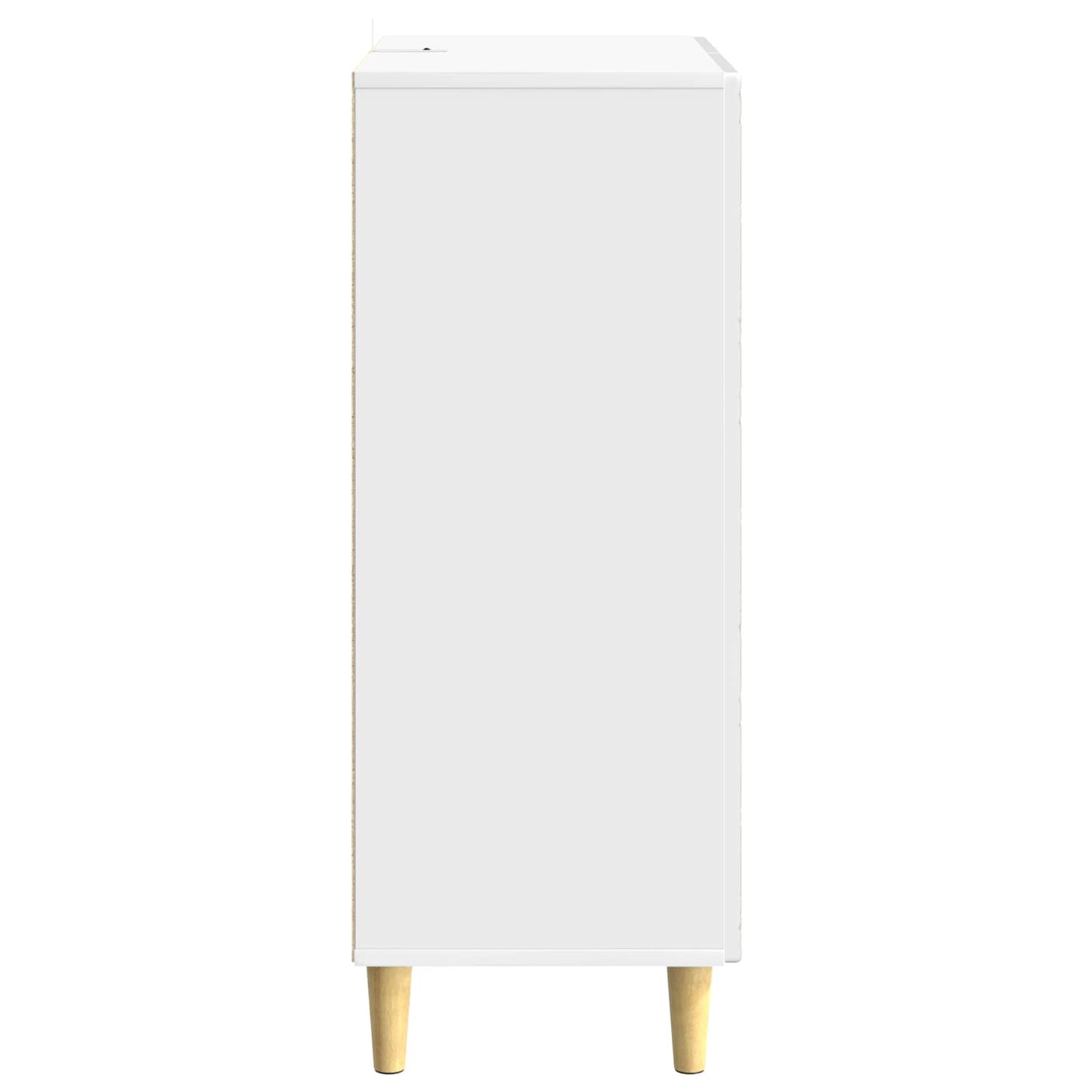 Servírovací Skříň Bílá S Vysokým Leskem 66 X 34,5 X 90 Cm