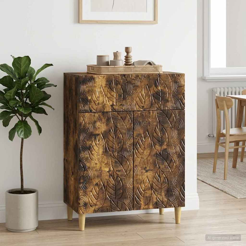 Servírovací Skříň Kouřový Dub 66 X 34,5 X 90 Cm
