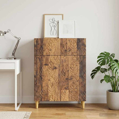 Servírovací Skříň Staré Dřevo 66 X 34,5 X 90 Cm