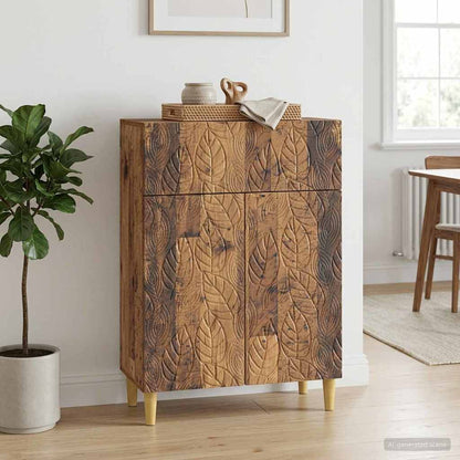 Servírovací Skříň Staré Dřevo 66 X 34,5 X 90 Cm