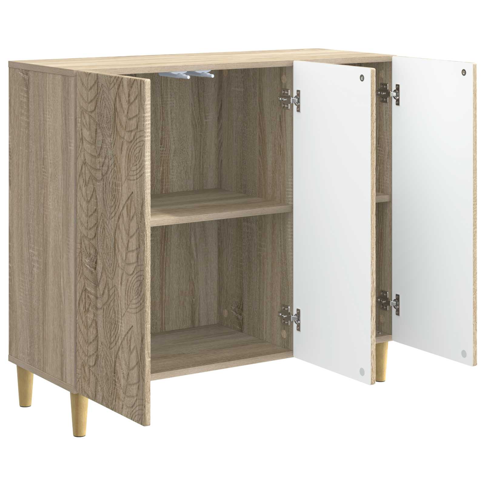 Servírovací Skříň Dub Sonoma 89 X 34,5 X 80 Cm Kompozitní Dřevo