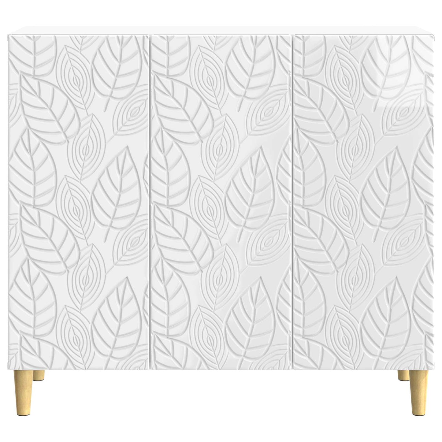 Servírovací Skříň Bílá S Vysokým Leskem 89 X 34,5 X 80 Cm