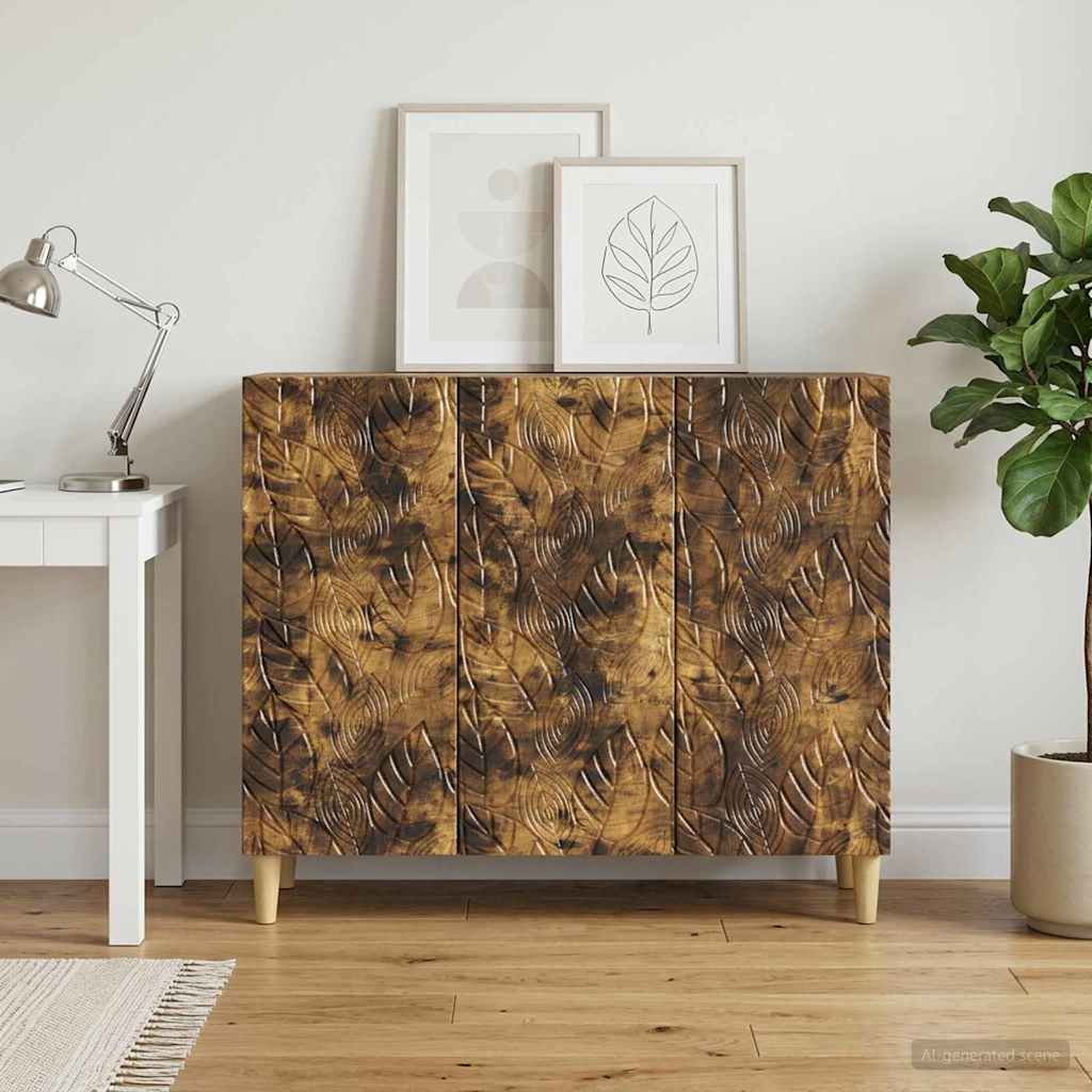 Servírovací Skříň Kouřový Dub 89 X 34,5 X 80 Cm