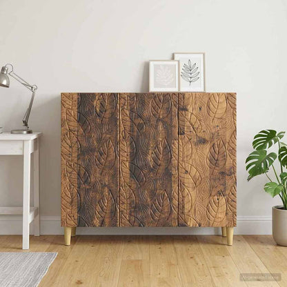 Servírovací Skříň Staré Dřevo 89 X 34,5 X 80 Cm