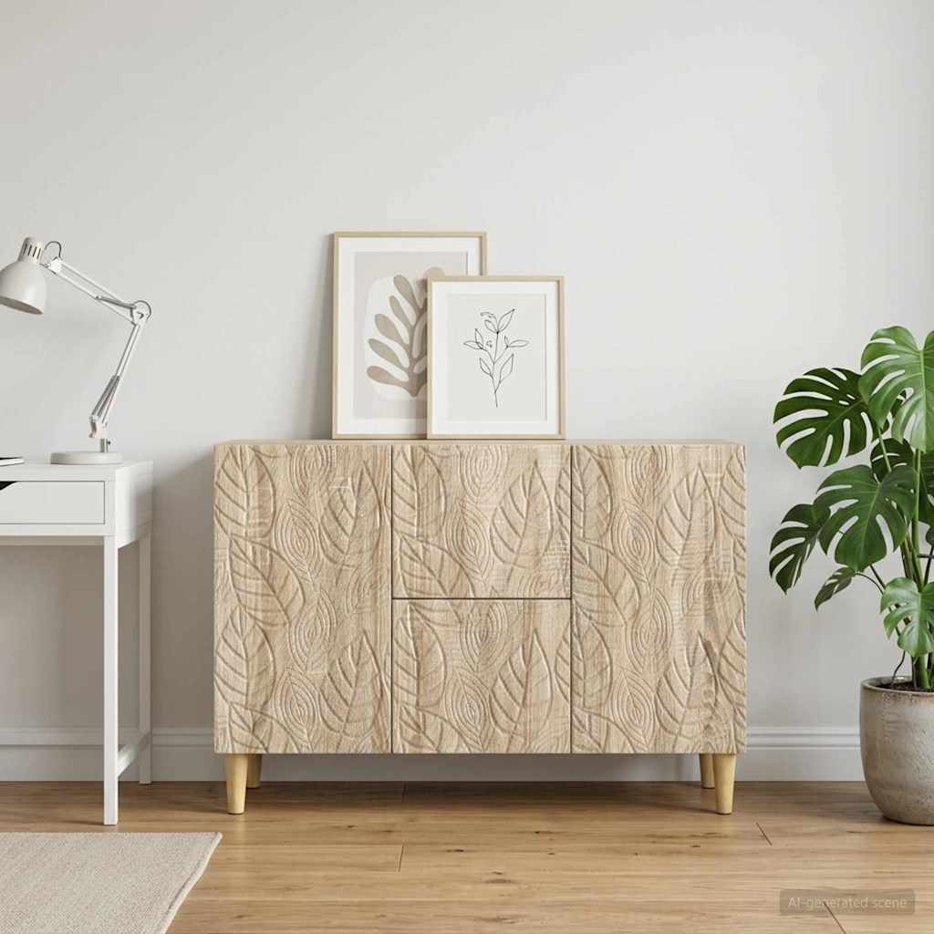 Servírovací Skříň Dub Sonoma 89 X 34,5 X 60 Cm Kompozitní Dřevo
