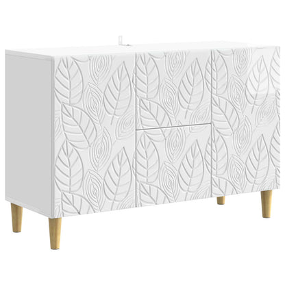 Servírovací Skříň Bílá S Vysokým Leskem 89 X 34,5 X 60 Cm