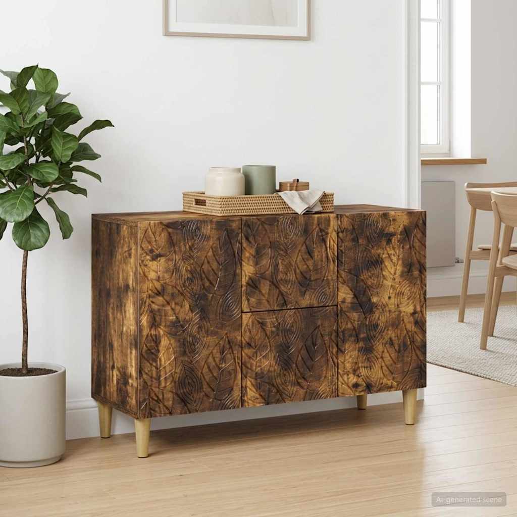 Servírovací Skříň Kouřový Dub 89 X 34,5 X 60 Cm